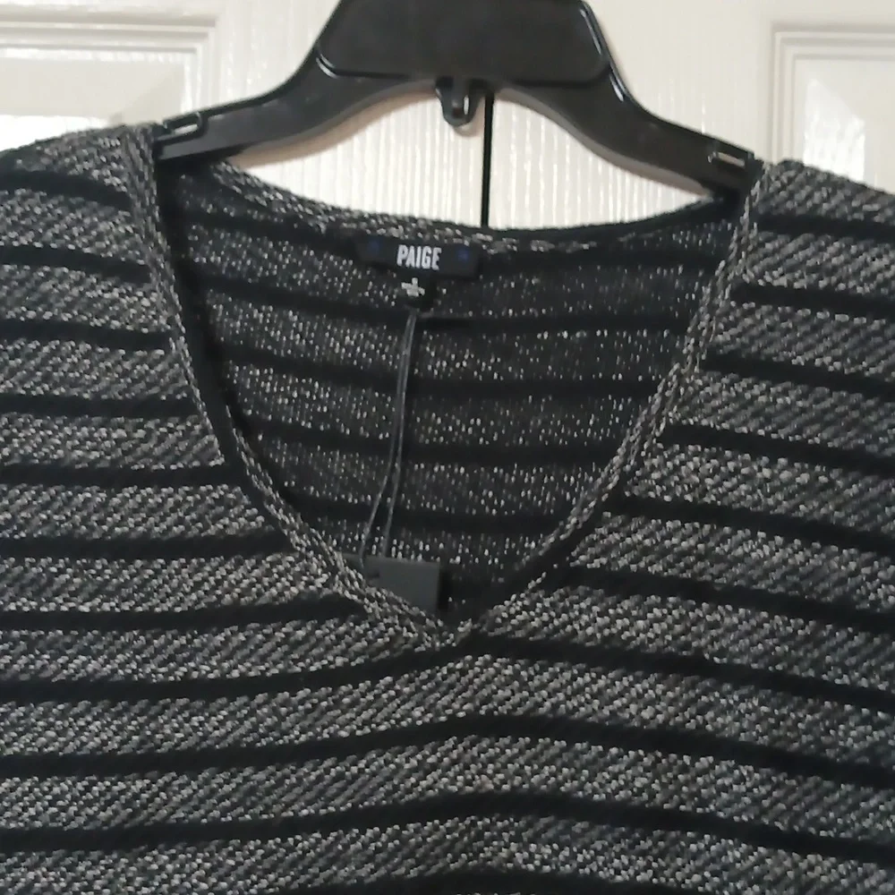 Paige Martine V Neck Striped Sweater